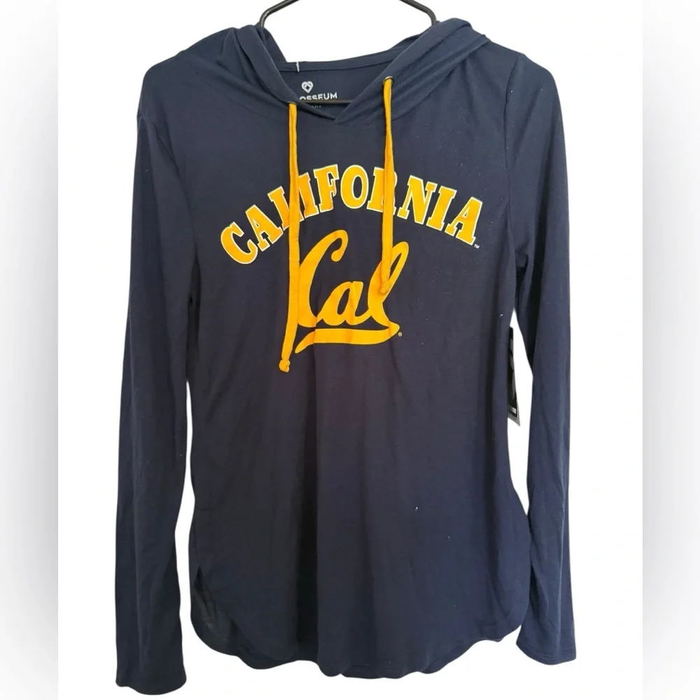 NWT Colosseum Women's  CALINFORNIA GOLDEN BEARS OFFICIAL Thin navy hoodie. - Picture 3 of 7